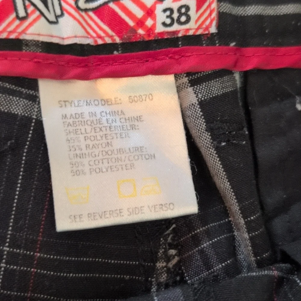 Ripzone | Black and Gray Plaid Men's Shorts - Picture 14 of 15